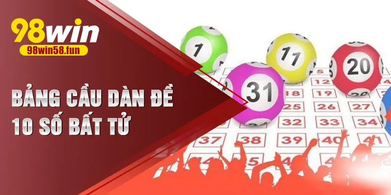 Bảng cầu dàn đề 10 số bất tử