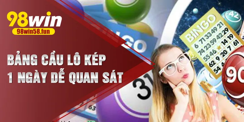 Bảng cầu lô kép 1 ngày dễ quan sát