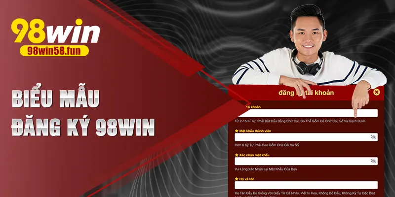 Biểu mẫu đăng ký 98win